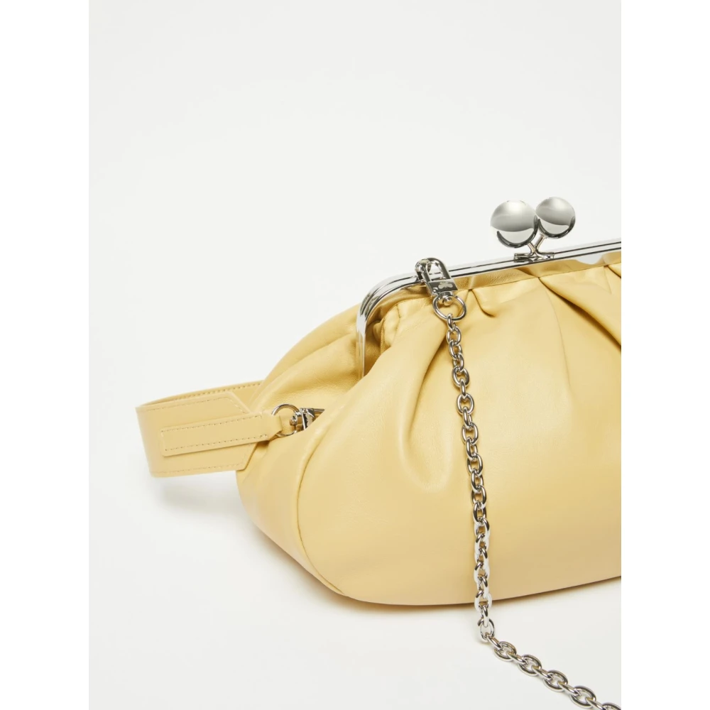 Max Mara Weekend Pasticcino Leren Tas met Afneembare Banden Yellow Dames