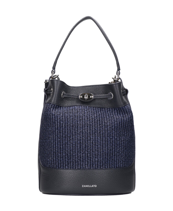 blauw-leren-stro-trekkoord-tas