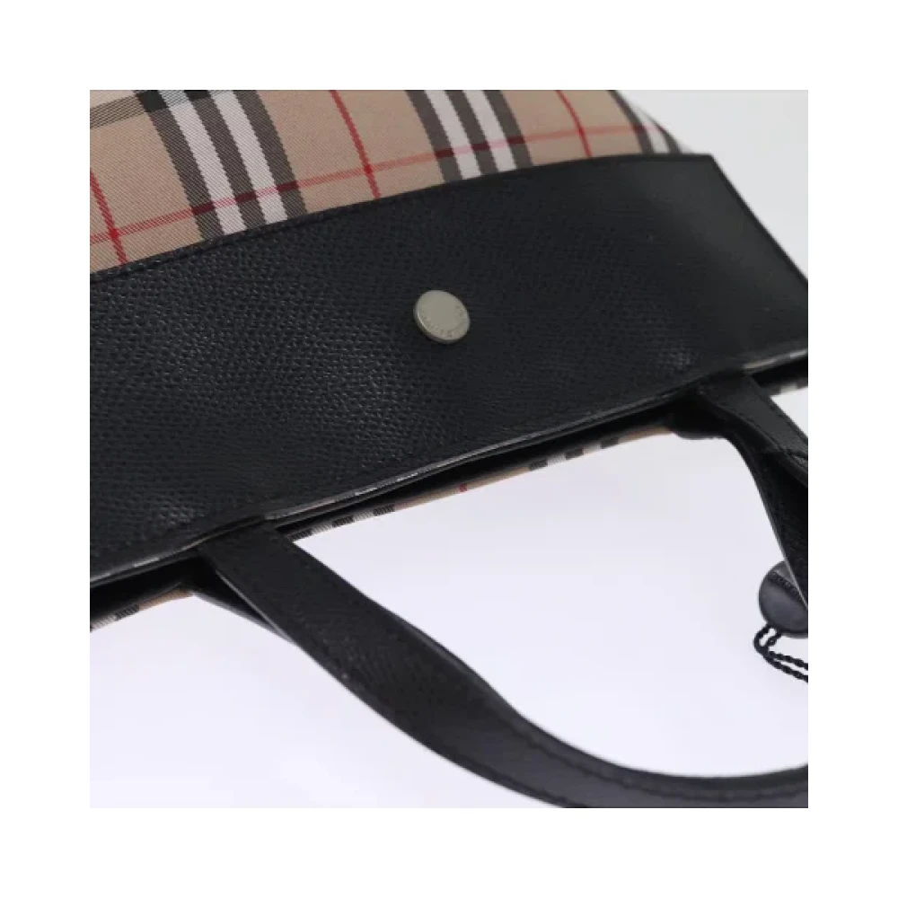 Burberry Vintage Pre-owned Canvas handbags Beige Dames