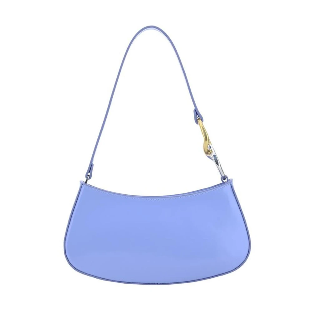 Staud Leren Schoudertas met Metalen Ring Blue Dames
