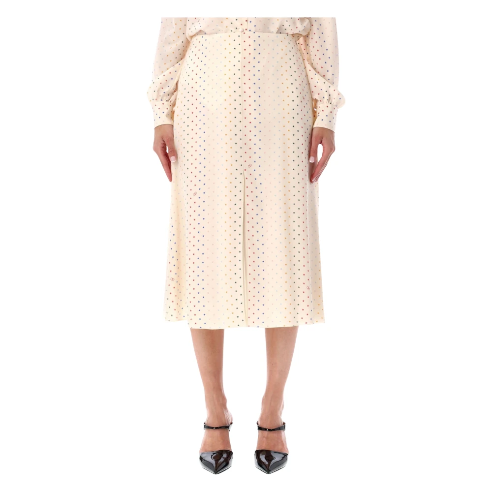 Valentino Garavani Vrouw Wit Rokken Dames, S, Longuette Rok