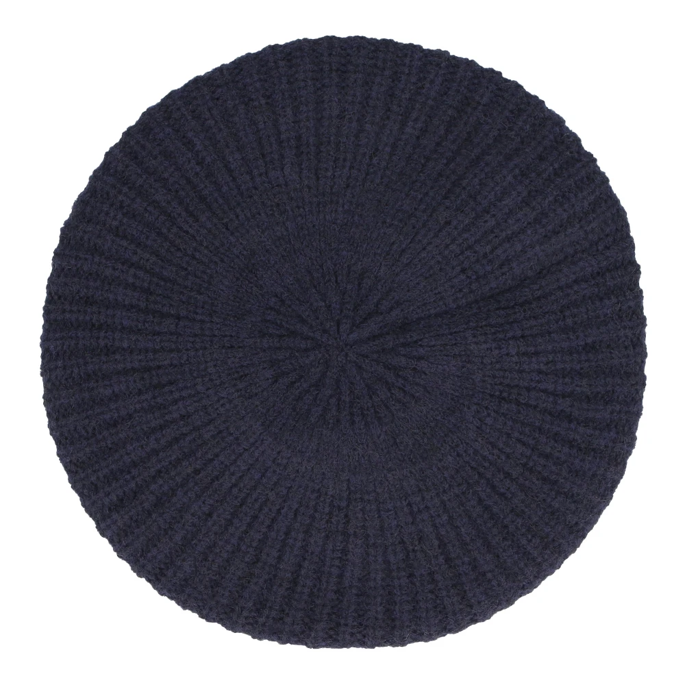 Ribbestrikket Ull Beret