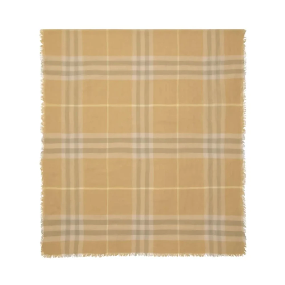 Burberry Flax Sjaal in Lana Beige Dames