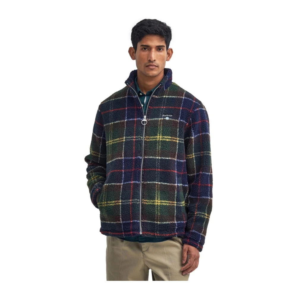 Barbour Sherpa Jas met Tartan Motief Multicolor Heren