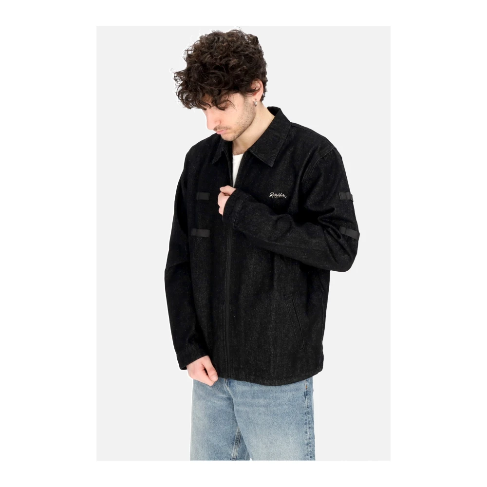 Dolly Noire Canvas Ritsjas Zwart Black Heren