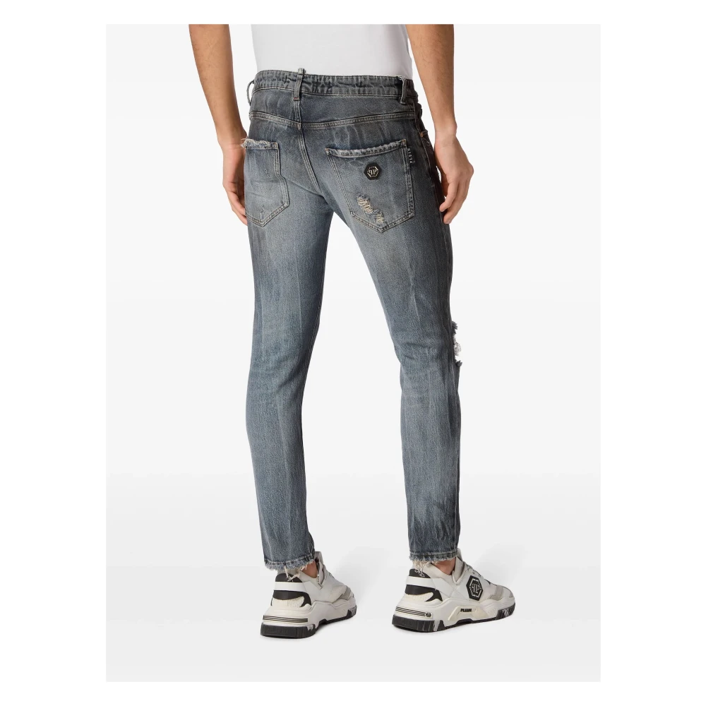 Philipp Plein Skinny Jeans Gray Heren
