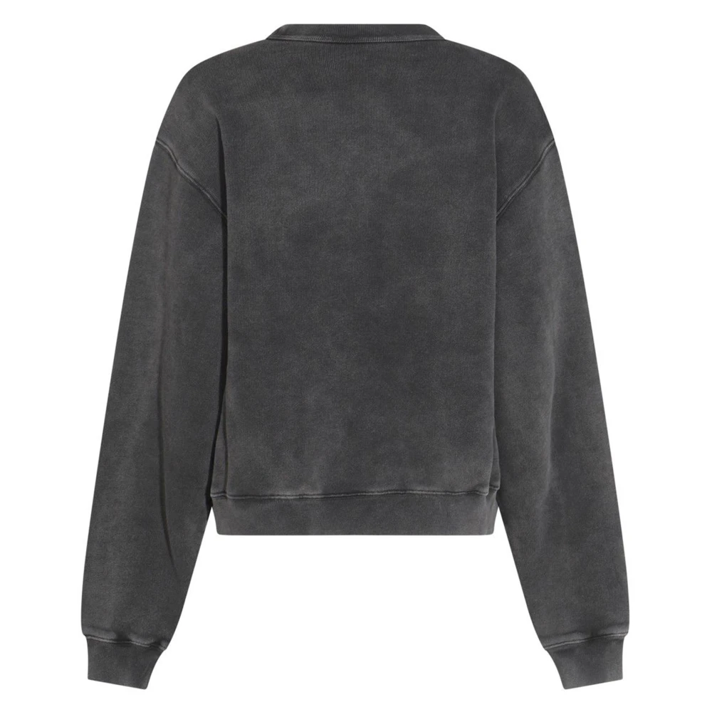 alexander wang Blade Logo Crewneck Sweatshirt Gray Dames