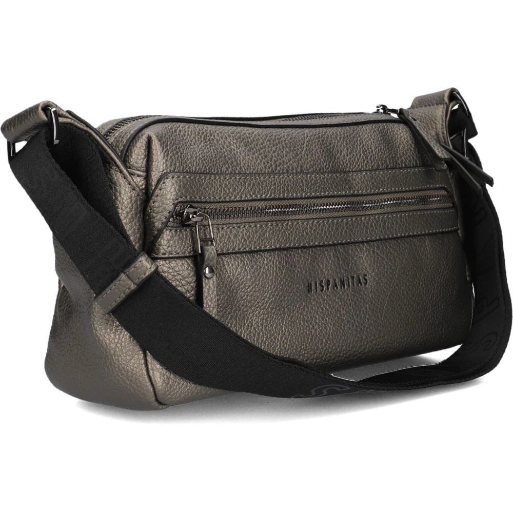 Hispanitas Bronzen Schoudertas voor vrouwen Brown Dames