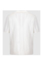 pull-a-manches-courtes-a-motif-diagonal-creme