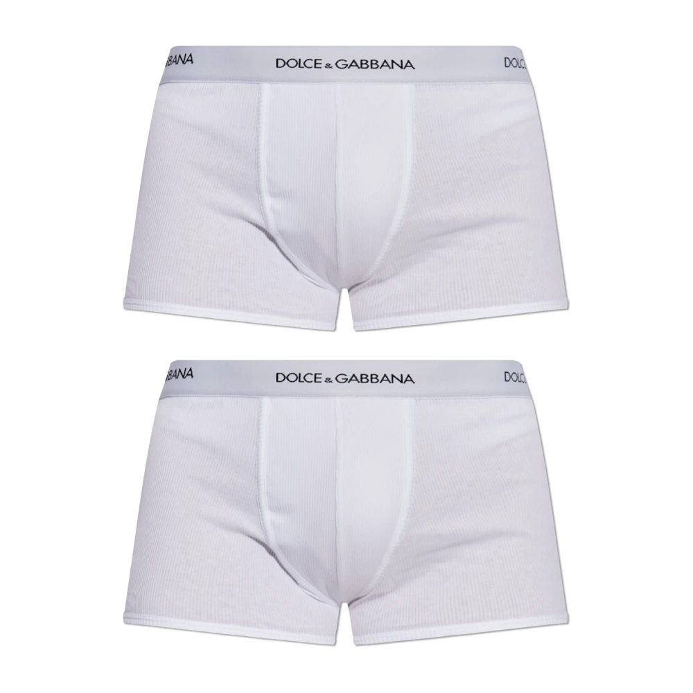 Dolce & Gabbana Twee-pack boxershorts White Heren