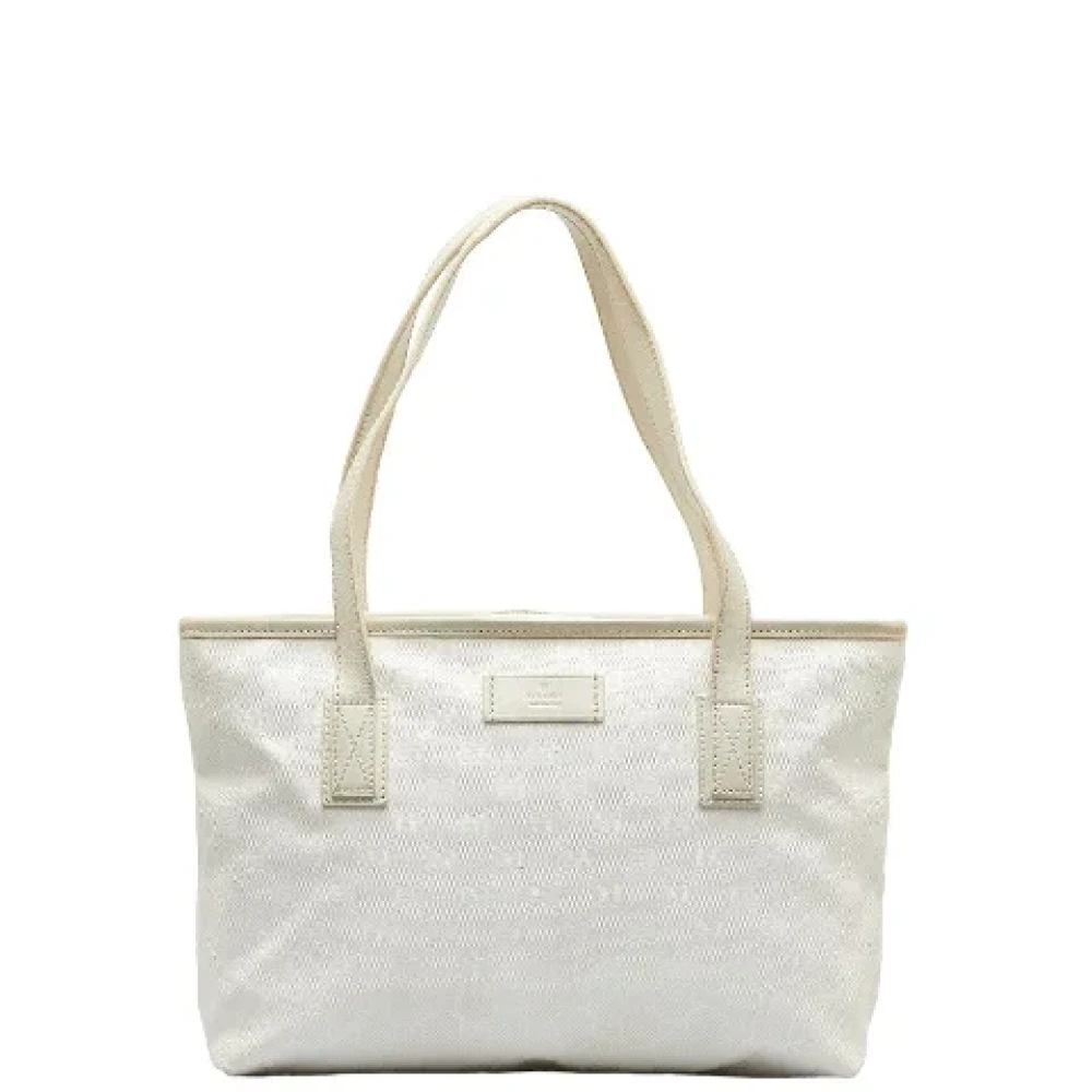 Gucci Vintage Pre-owned Coated canvas totes White Dames
