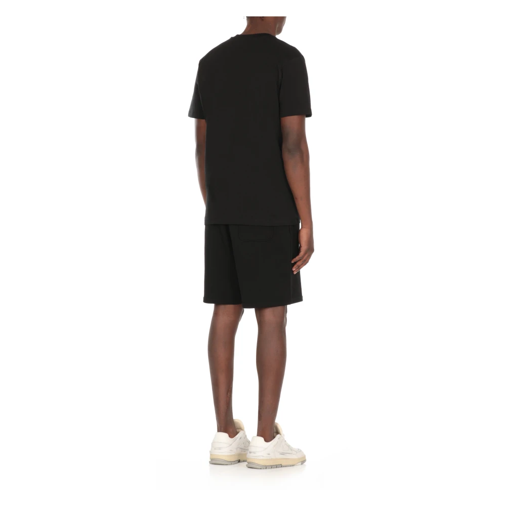 Moschino Zwarte T-shirt met Teddybeerprint Black Heren