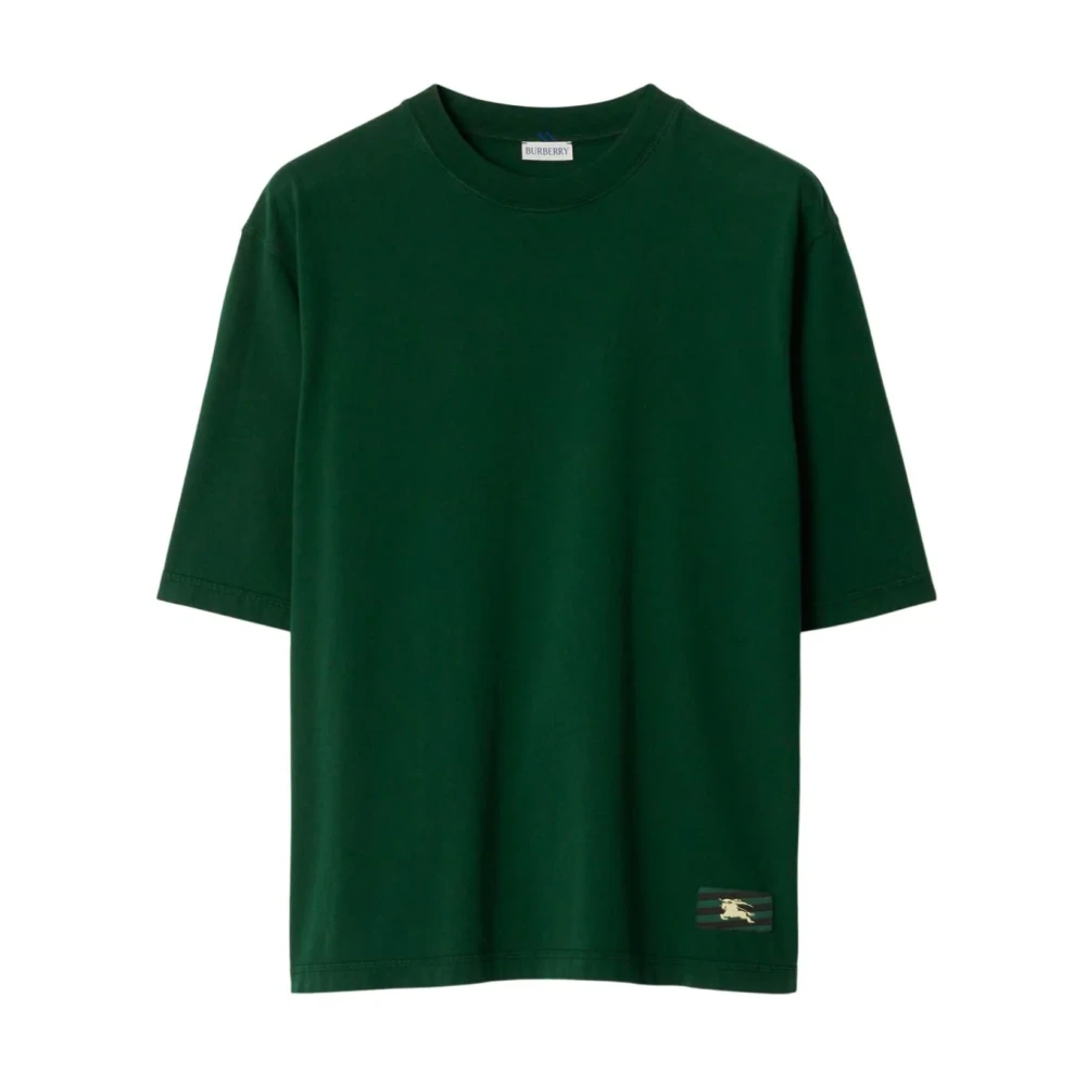 Burberry Equestrian Knight Design T-shirt Green Heren
