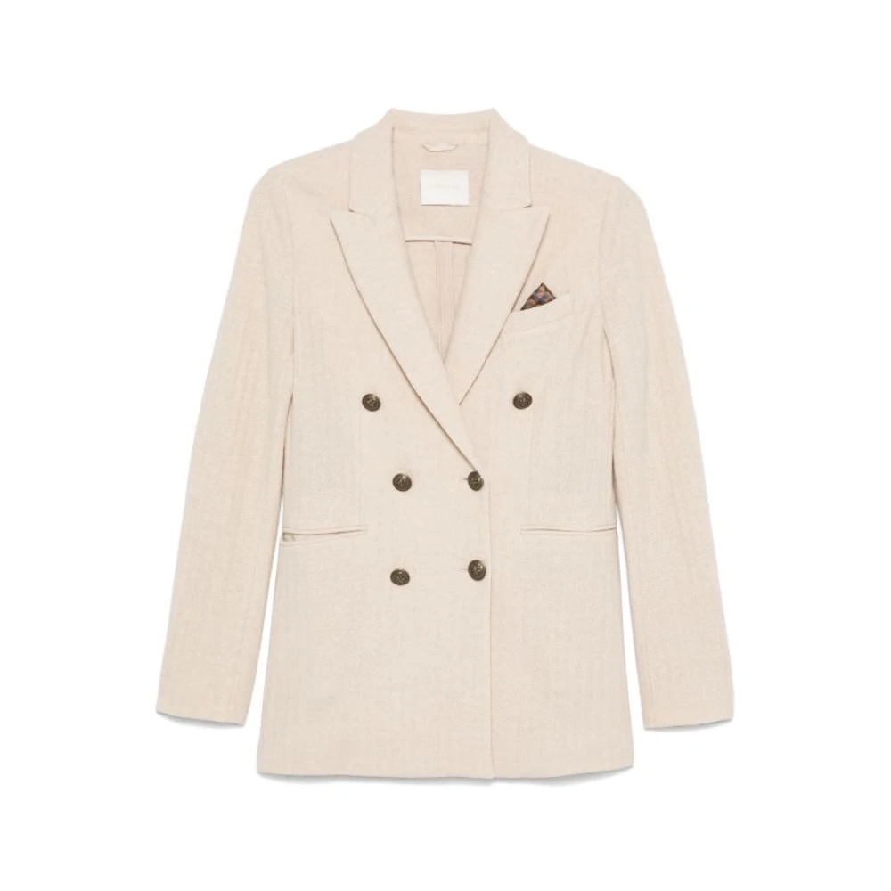 Circolo 1901 Stijlvolle Jassen Collectie Beige Dames