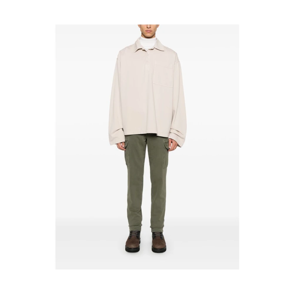 Incotex Olijfgroene Cargo Broek Tapered Leg Green Heren