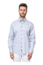 chemise-bleue-decontractee-a-manches-longues