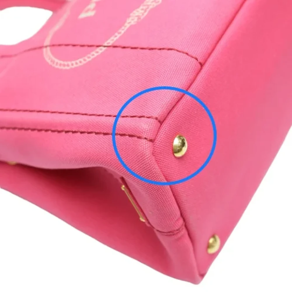 Prada Vintage Pre-owned Denim totes Pink Dames