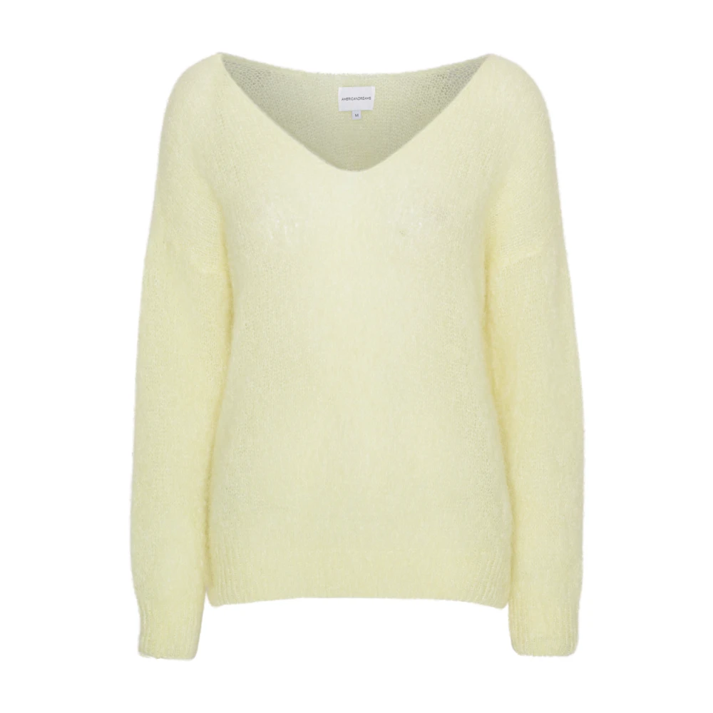 American Dreams Batik-geïnspireerde Carly Pullover in Lichtgeel Yellow Dames