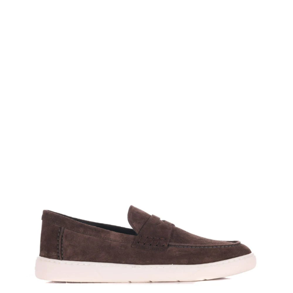 Hogan Men's Brown Suede Loafers With Memory Foam