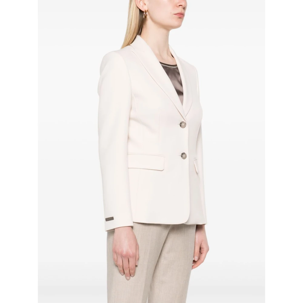 PESERICO Stijlvolle Jas 841C voor Vrouwen Beige Dames