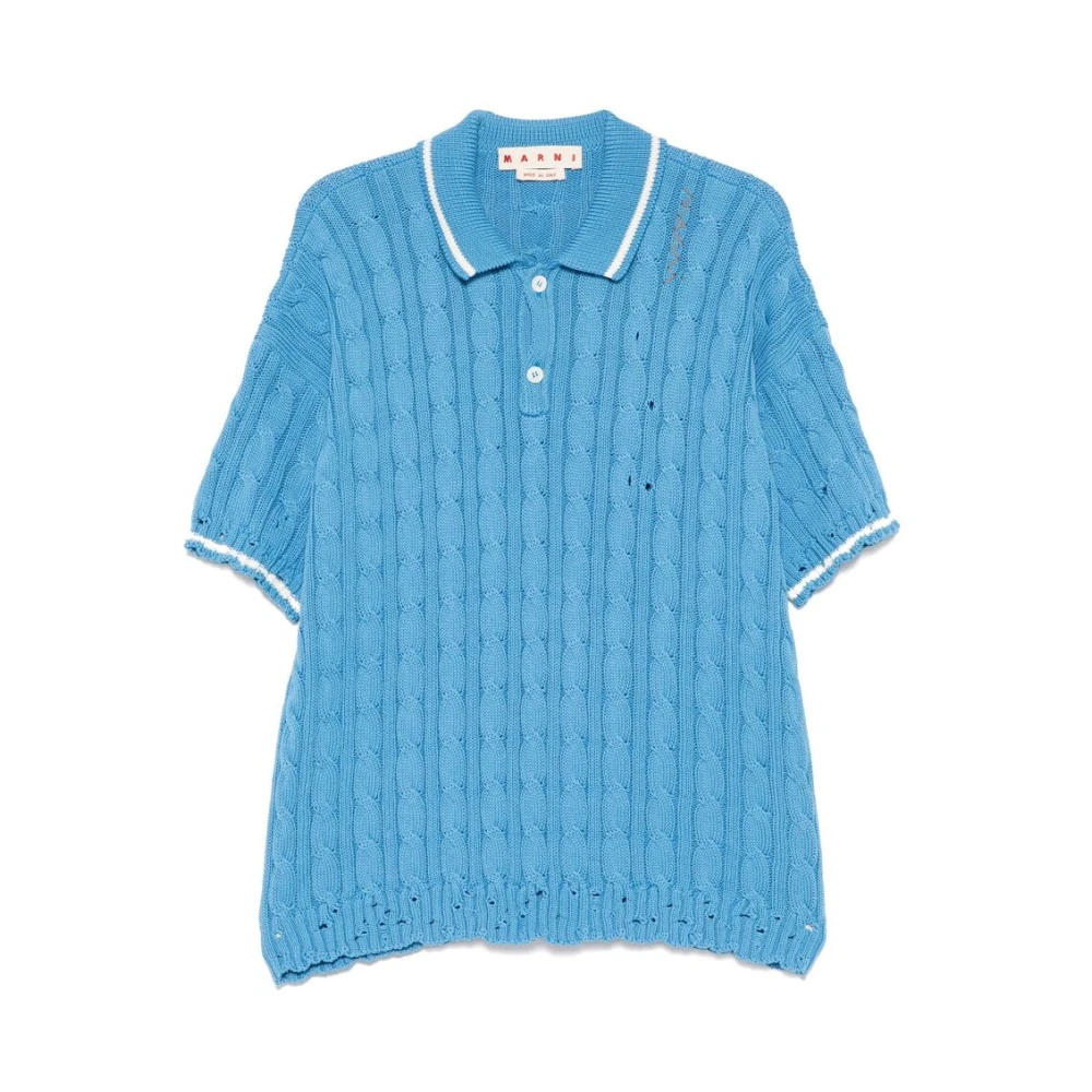 Marni - Tops > Polo Shirts - Blue - Marni - Modalova