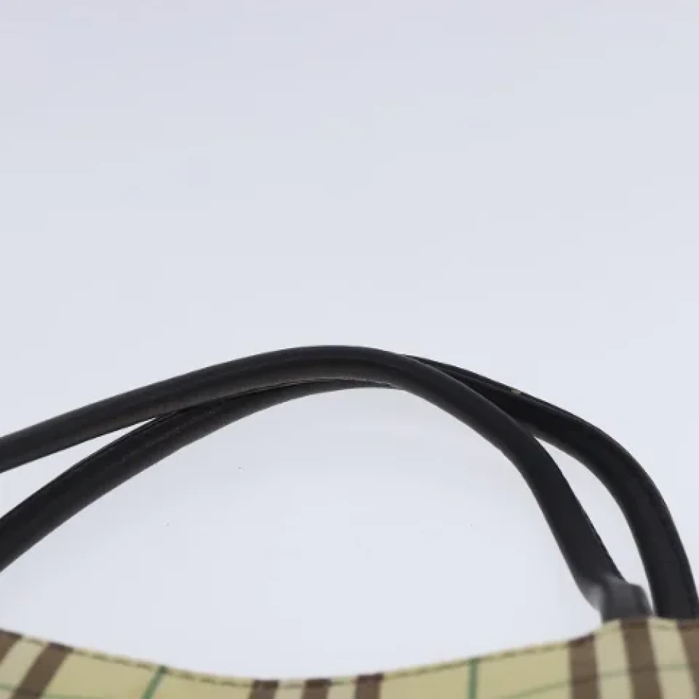 Burberry Vintage Pre-owned Canvas handbags Yellow Dames