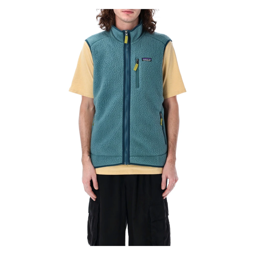 Patagonia Retro Pile Vest met volledige rits Blue Heren