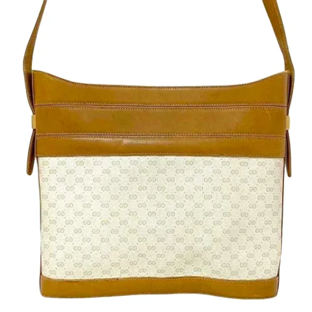 Gucci Vintage Pre-owned Canvas shoulder-bags Brown Dames