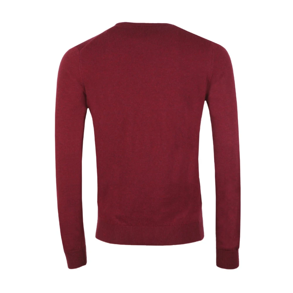 Lacoste Rode Wol Pullover Regular Fit Trui Red Heren