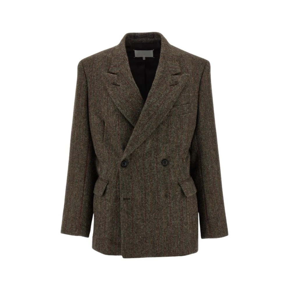 Maison Margiela Women's Brown Striped Blazer - Blazers - Xs - Jackets