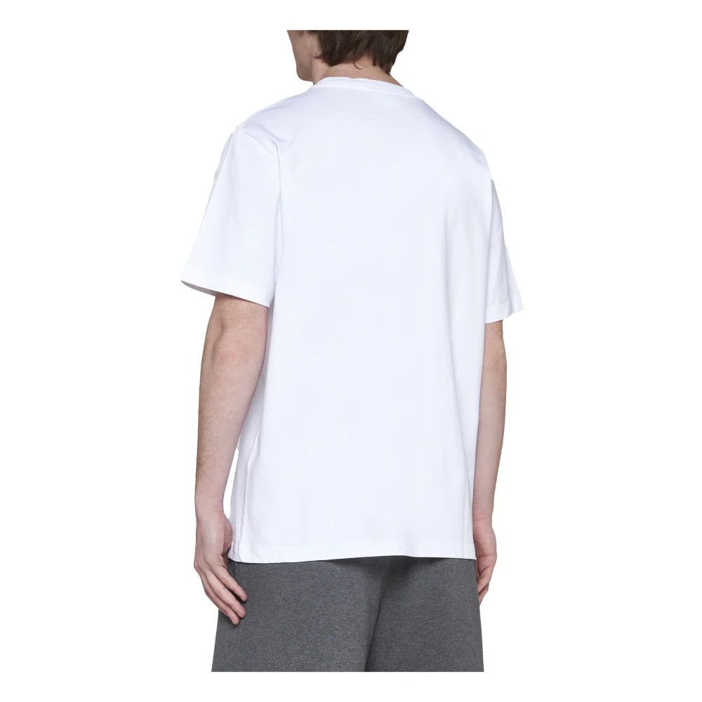 Maison Kitsuné Witte T-shirts en Polos White Heren