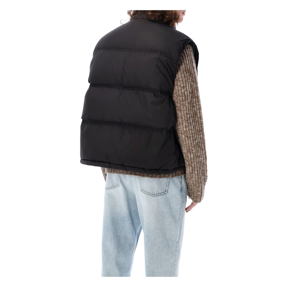 Ami Paris Zwarte Puffer Vest Black Heren