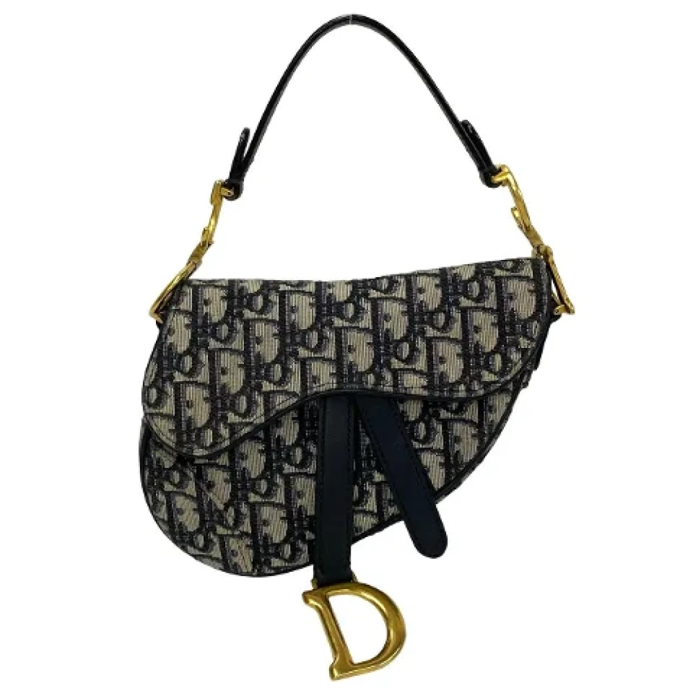Dior Vintage Pre-owned Leather dior-bags Black Dames