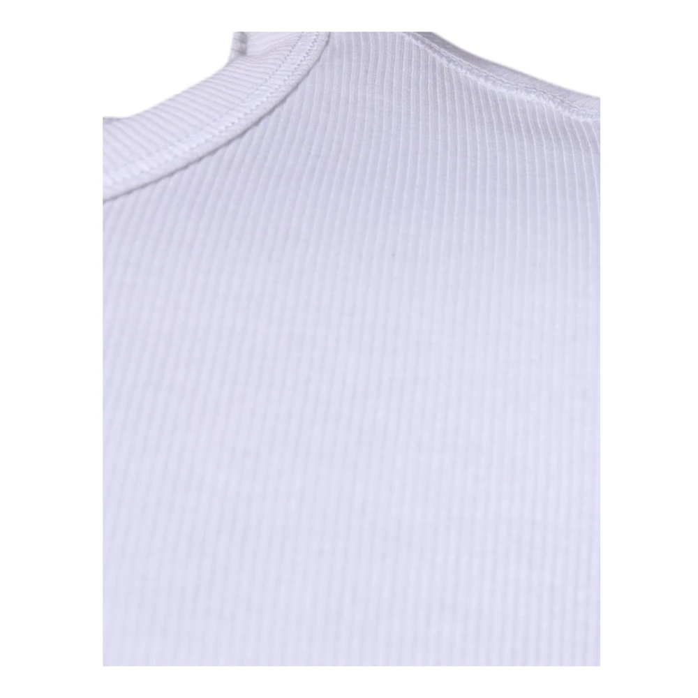 Dolce & Gabbana Witte Katoenen Pullover Sweater White Heren