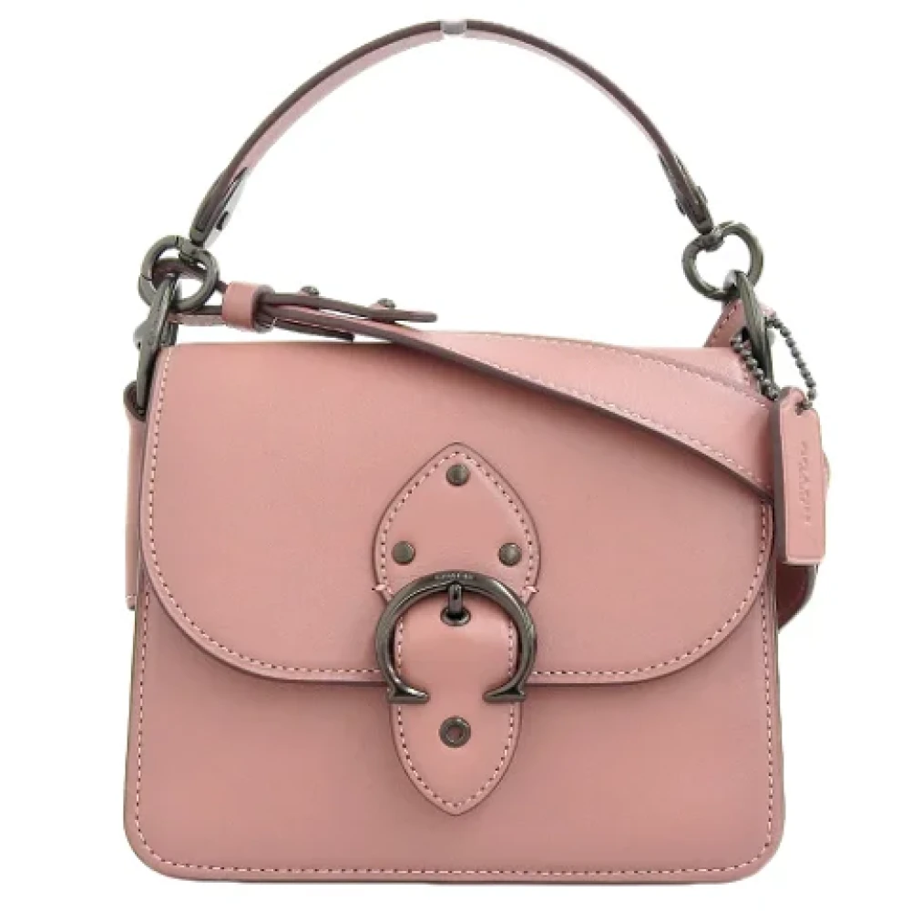 Coach Pre-owned Leather handbags Pink Dames
