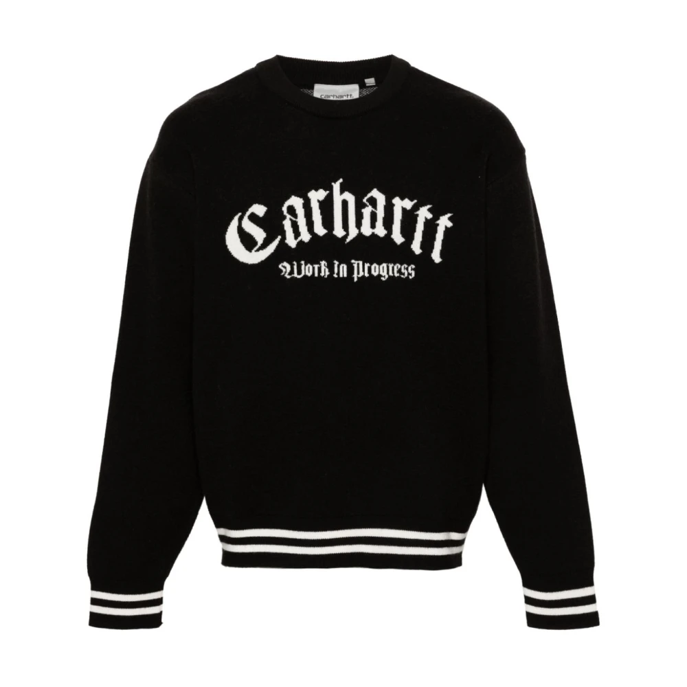 Carhartt WIP Logo Nylon Sweater Black Heren