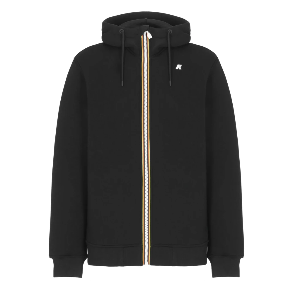 K-Way Herren Schwarz Sweatshirts & Hoodies, K, Mgröße: