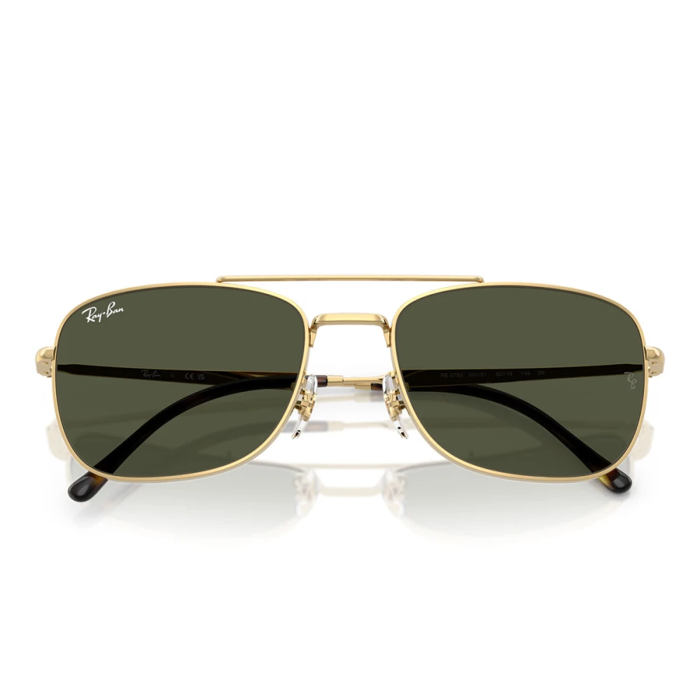 Ray-Ban Yellow Sunglasses, Unisex, 59 Mm, Square Metal Sunglasses