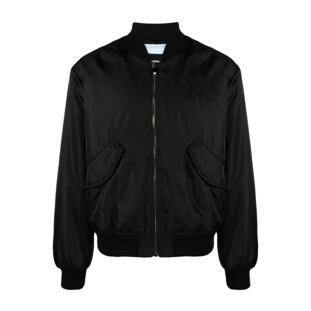 Versace Stijlvol Zwart Blouson Jack Black Heren