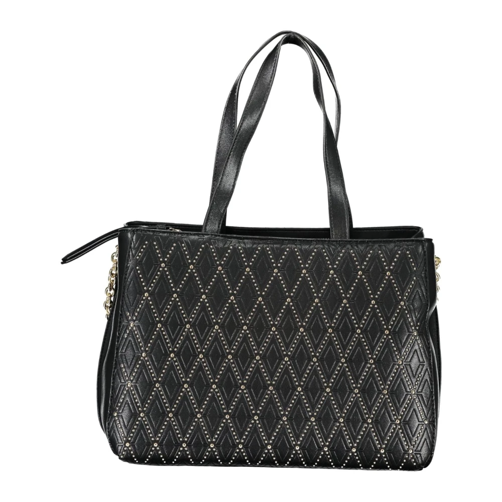 Valentino by Mario Valentino Zwarte Leren Schoudertas met Ketting Black Dames
