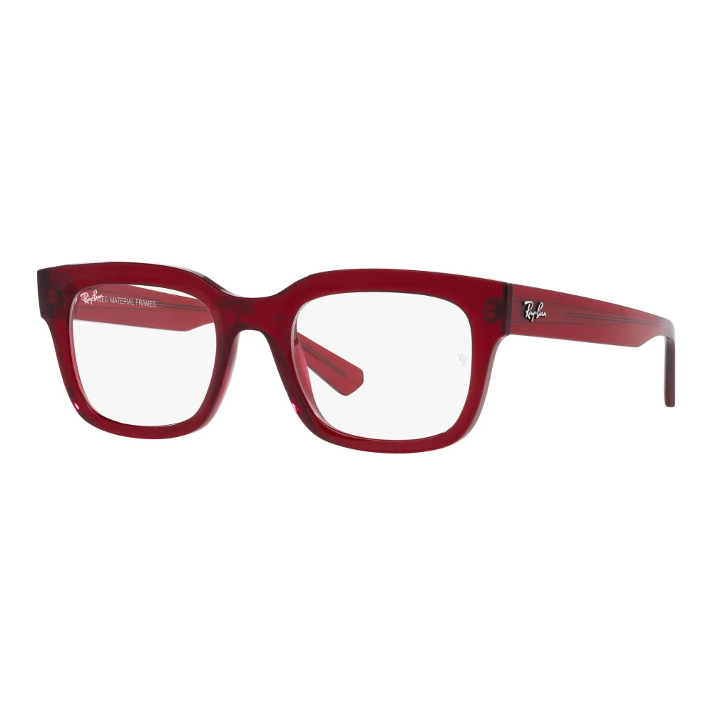 Ray-Ban Chad Brilmontuur in Transparant Rood Red Unisex