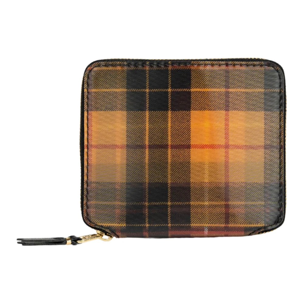 Comme des Garçons Lenticular Tartan Portemonnee Brown Unisex