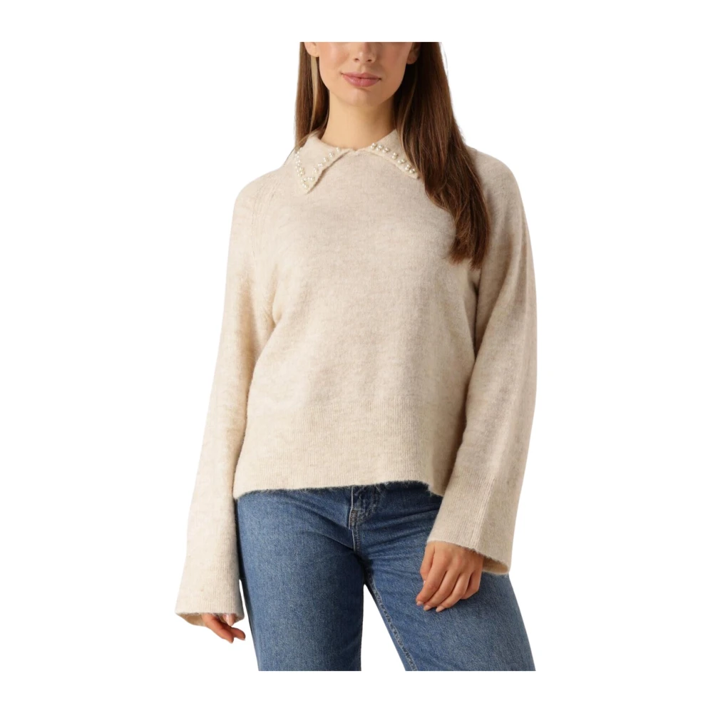 Y.A.S. Dames Truien & Vesten Yasneris Ls Knit Pullover Beige