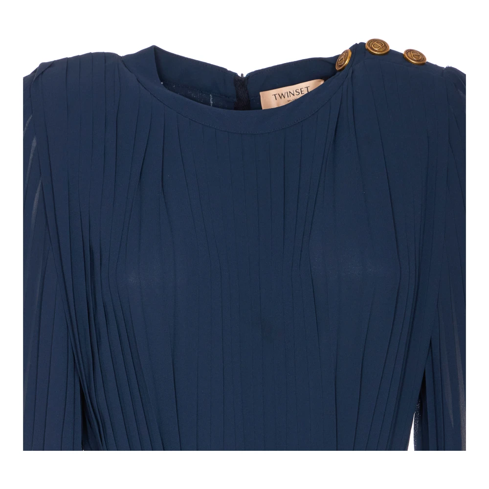 Twinset Blauw Gebreide Set Blue Dames