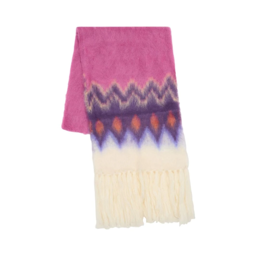 Isabel Marant Women's Pink Winter Scarves, One Size, Amanie Scarf