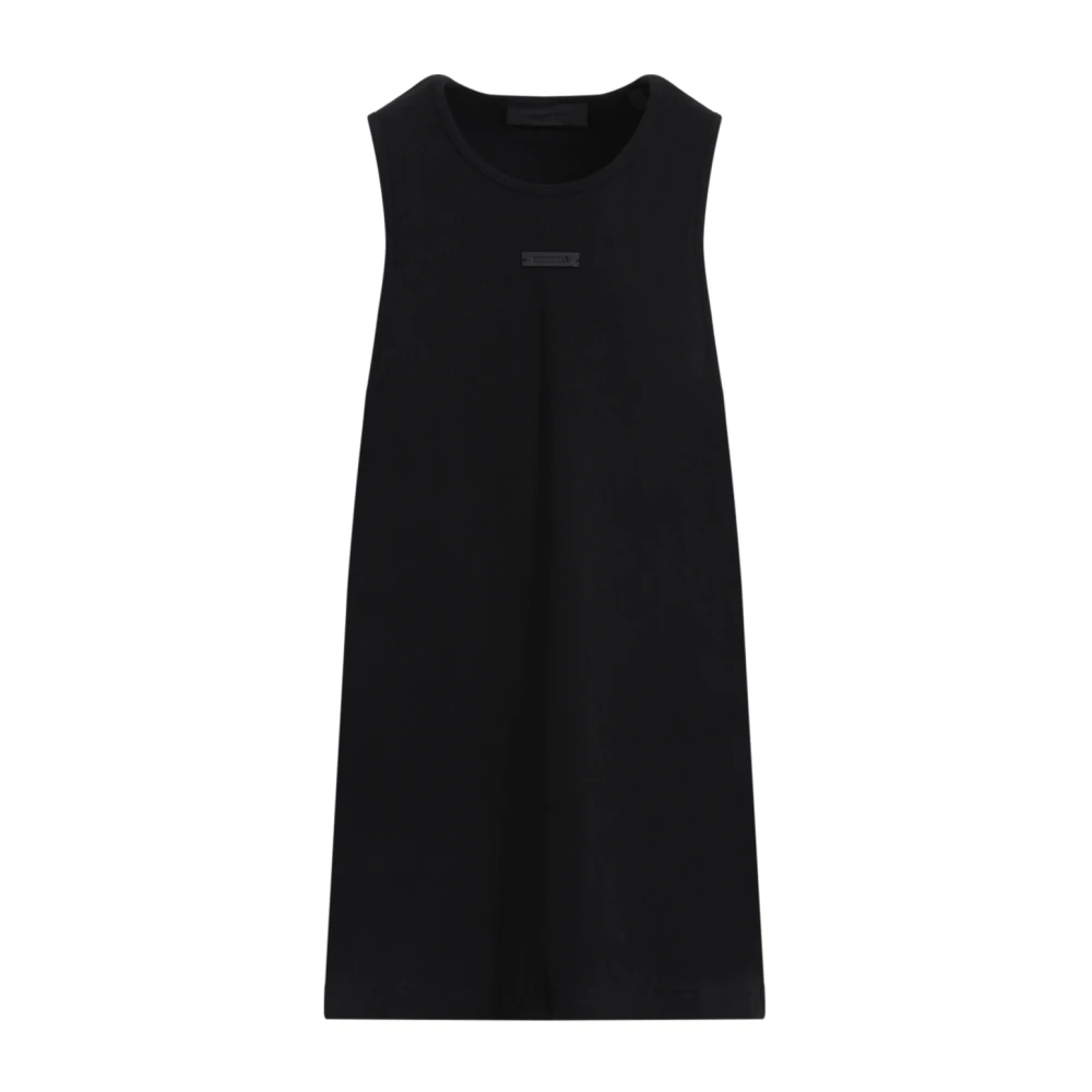 Fear Of God Zwarte Geribbelde Tanktop Black Heren