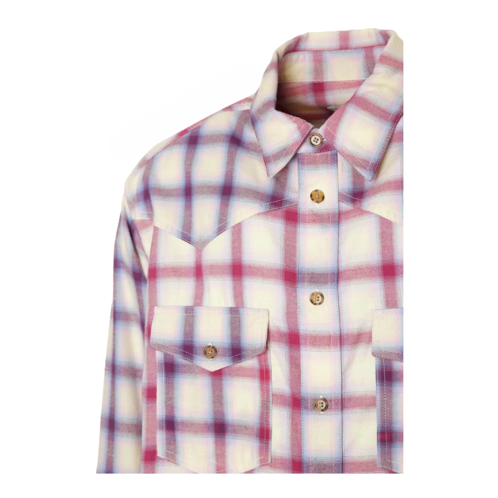 Isabel marant Geruit katoenen overhemd Multicolor Heren