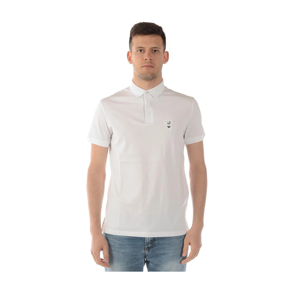 Emporio Armani Polo Shirts White, Herr