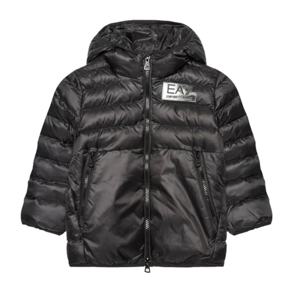 Emporio Armani Ea7 Unisex Black Hooded Jacket