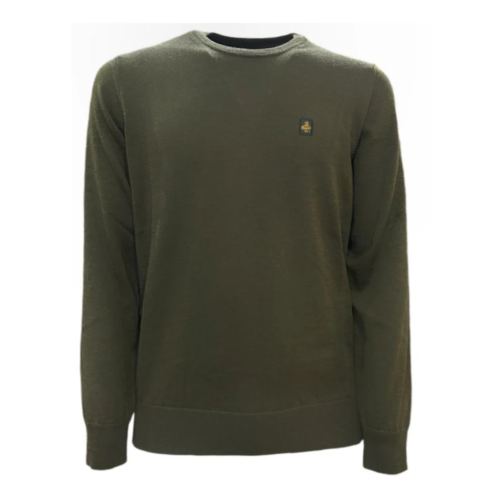 RefrigiWear Groene Heren Pullover met Voorlogo Green Heren